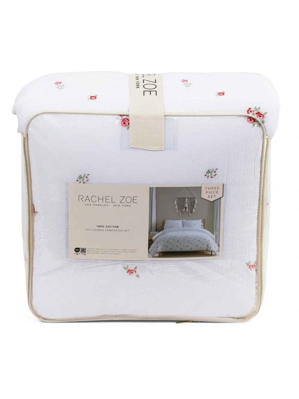 RACHEL ZOE Needlepoint Bouquet Comforter Set